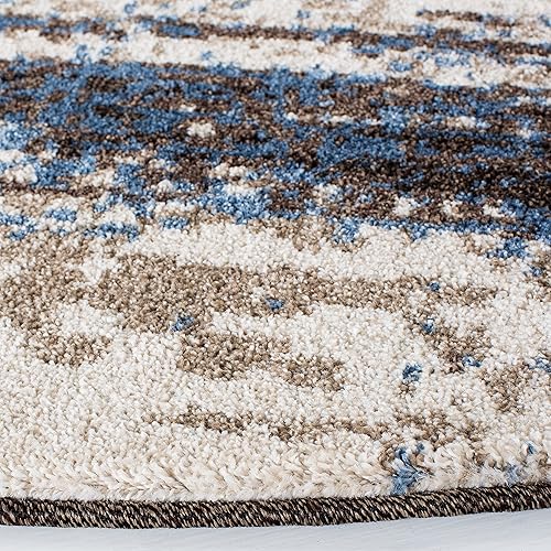 Miniatura 4 de SAFAVIEH Retro Collection RET2138 - Alfombra moderna abstracta que no desprende pelusa, para comedor, entrada, vestíbulo, sala de estar, dormitorio,