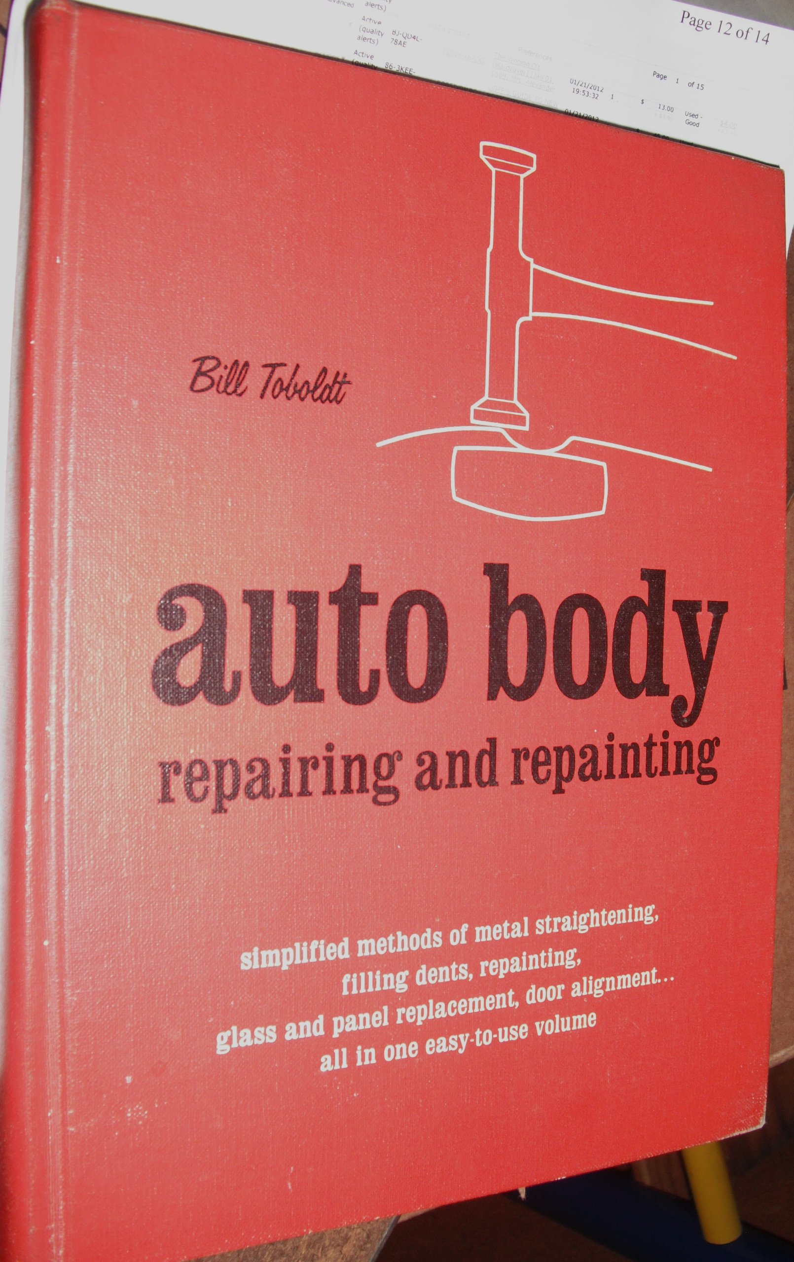 Auto Body Repairing and Repainting 1969 edition