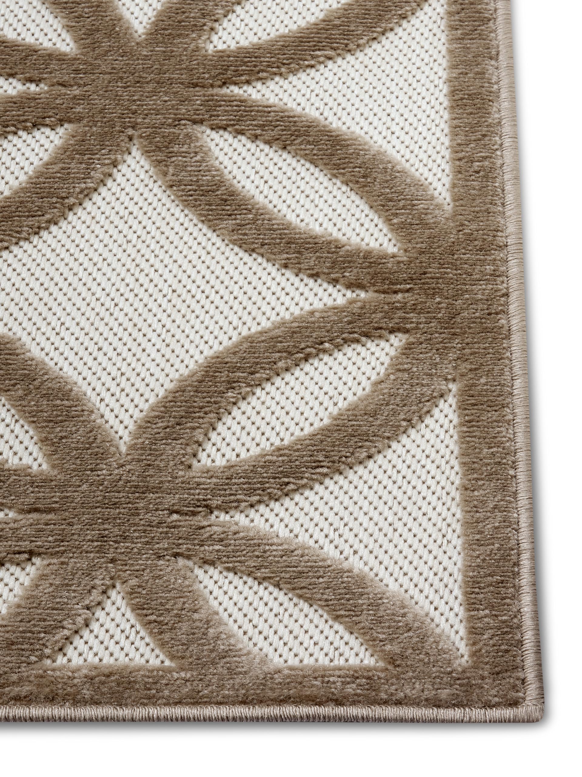 HANSE Home Circle Design Tapis de Salon, tissé Plat, Moderne, Motif Losanges géométriques, Style scandinave, pour Salle à Manger, Chambre d'enfant, Couloir, crème, Marron, 133 x 190 cm