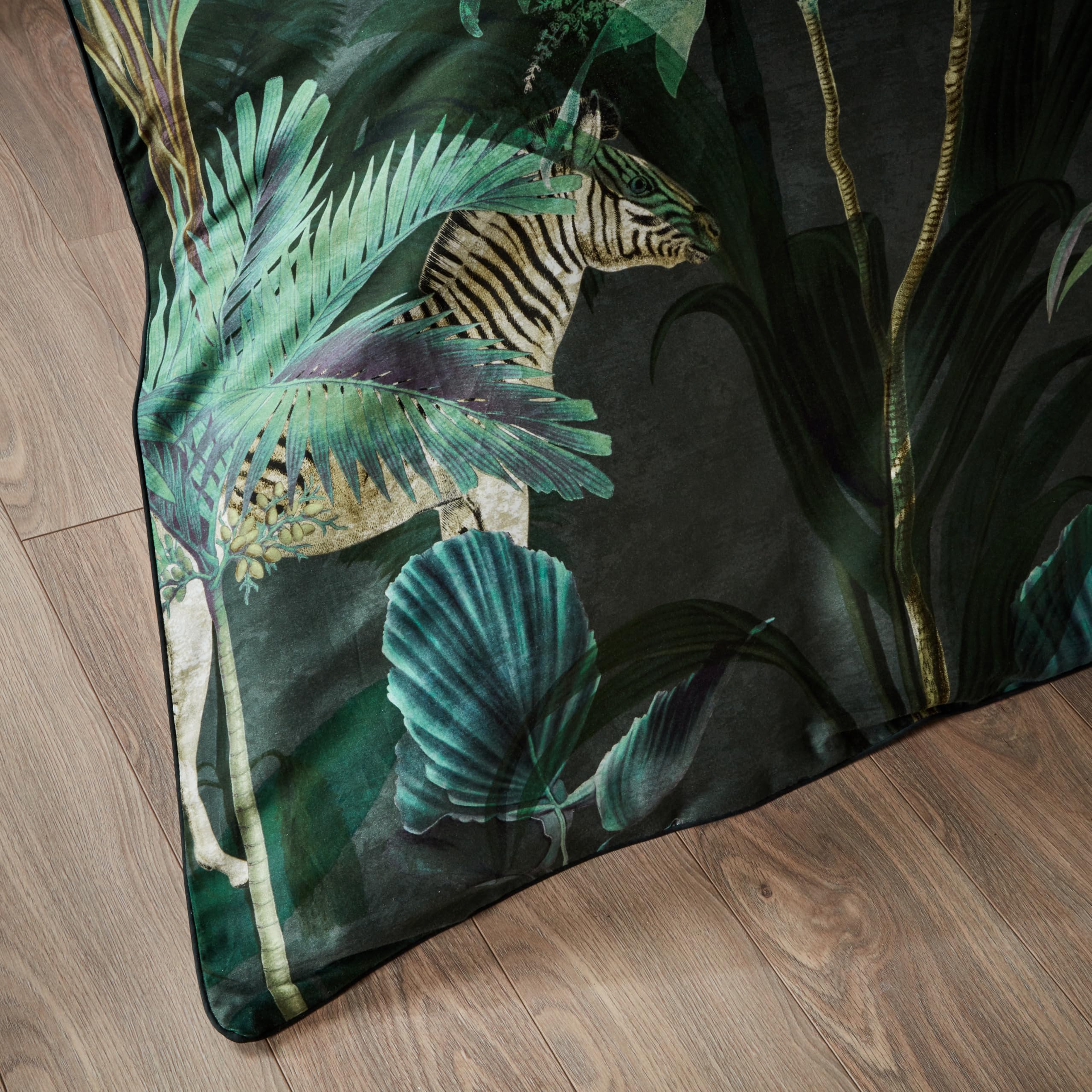 Paoletti Siona Bettbezug Set – Wilde Tiere Luxus Baumwoll Bettwäsche (Mehrfarbig – Doppelbett – 200x200cm)