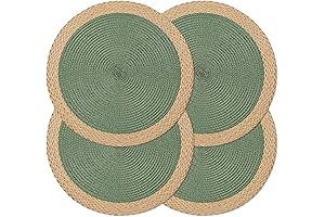 Round Braided Placemats Set of 4: Enhance Your Dining Experience with Style and Functionality