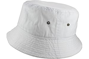 Captivating Gilligan Island Costume Addition: Solid Color 100% Cotton Bucket Hat
