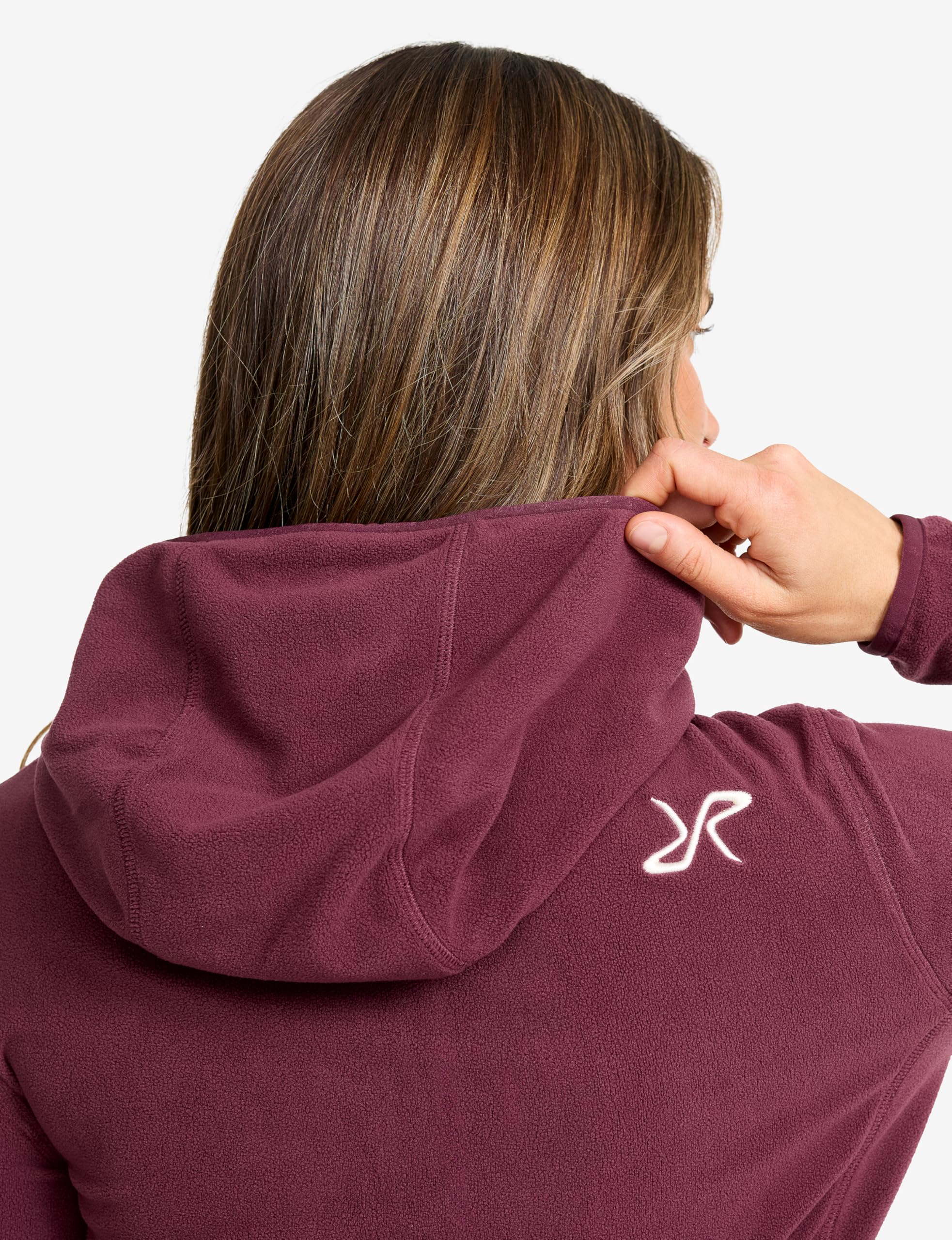 RevolutionRace Hiker Fleece Hoodie da Donna, Felpa con cappuccio in pile leggera ed elastica