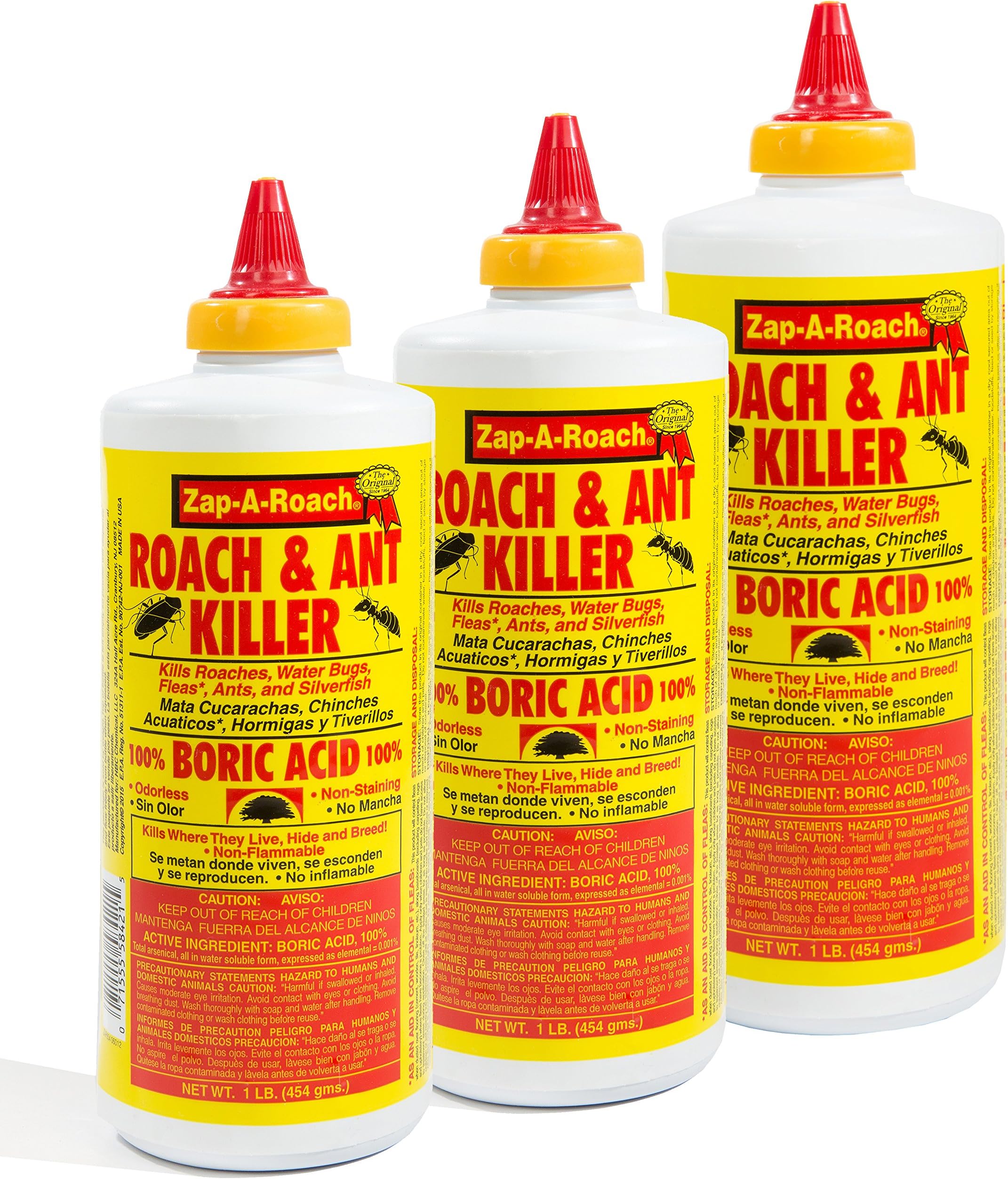 Zap-A-Roach Roach & Ant Killer Boric Acid Powder (Pack of 3)