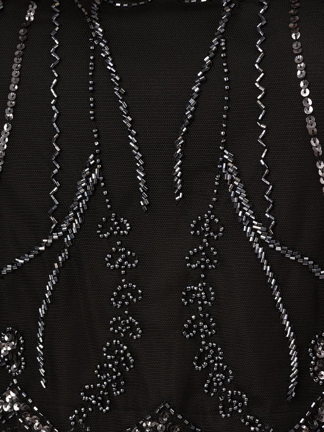 Adrianna Papell Womens Beaded Cocktail Dress - Image 3