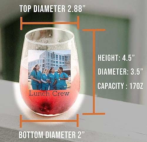 Miniatura 4 de Copa de vino personalizada de 17 onzas con foto impresa sin tallo, regalos de cumpleaños para mujeres, amistad, ideas de regalo para mejores amigas,