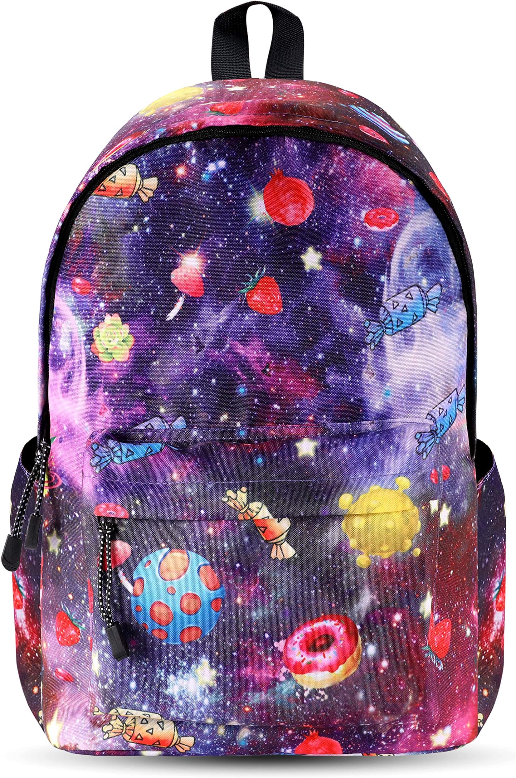Unisex Galaxy School Backpack Canvas Rucksack Laptop Book Bag Satchel Hiking Bag
