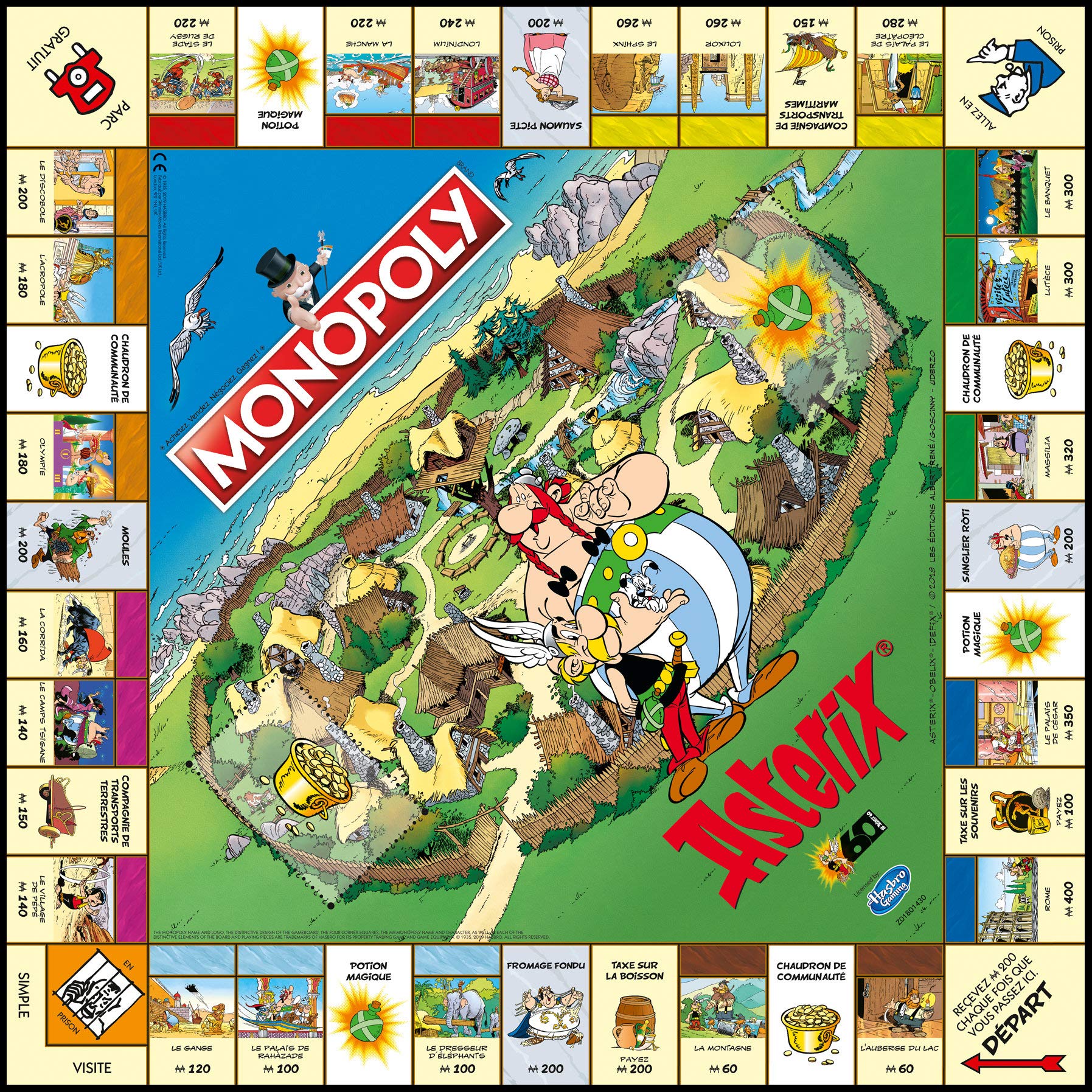 Monopoly Asterix - Gesellschaftspiel für Erwachsene und Kinder | Limited Collector Edition | Das beliebte Bettspiel für Fans - Ab 8 Jahren für 2-6 Spieler