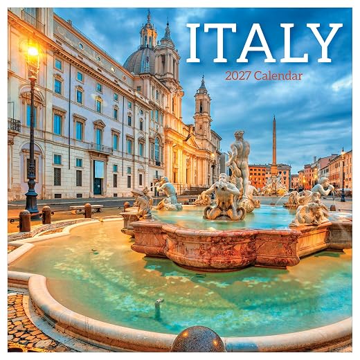 TF Publishing 2027 Italy Wall Calendar - 12 x 12 inches
