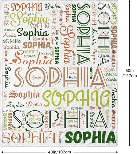 Miniatura 2 de Manta personalizada con texto de nombre, manta personalizada de franela para adultos y niños, cumpleaños, Navidad, Halloween, madre, padre, día de