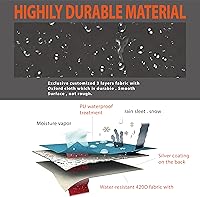Vista 3 de Cubierta de trituradora de madera resistente impermeable para trituradora de madera trituradora y trituradora de hojas (33 x 45 pulgadas), negro