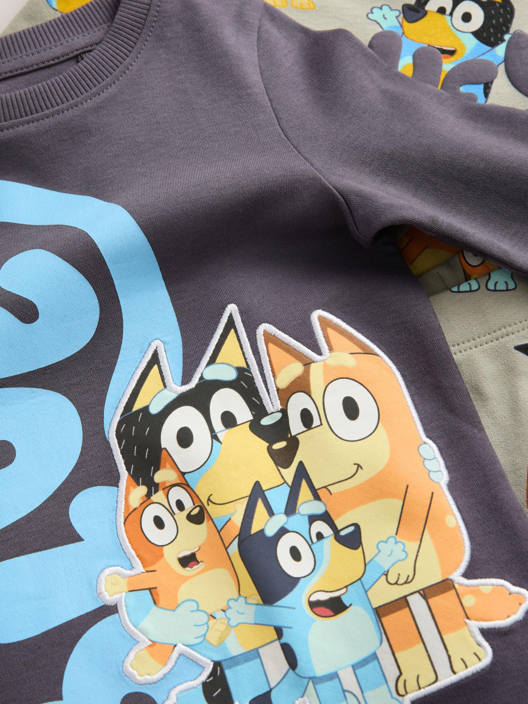 NEXT Jungen Bluey Snuggle Schlafanzüge, 2er-Pack