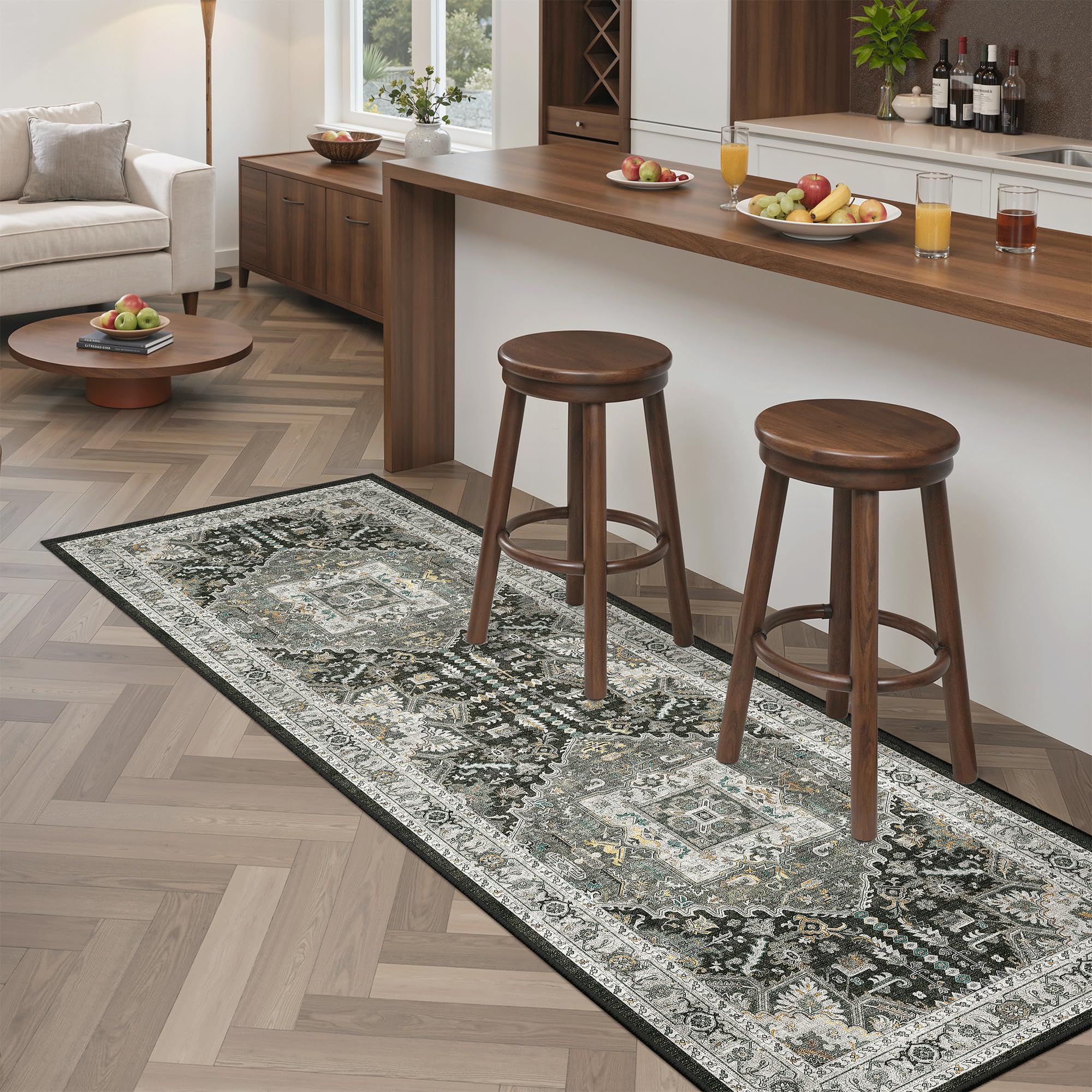 Amazon.com: Madane Washable Kitchen Runner Rug 2x6, Ultra-Thin Non