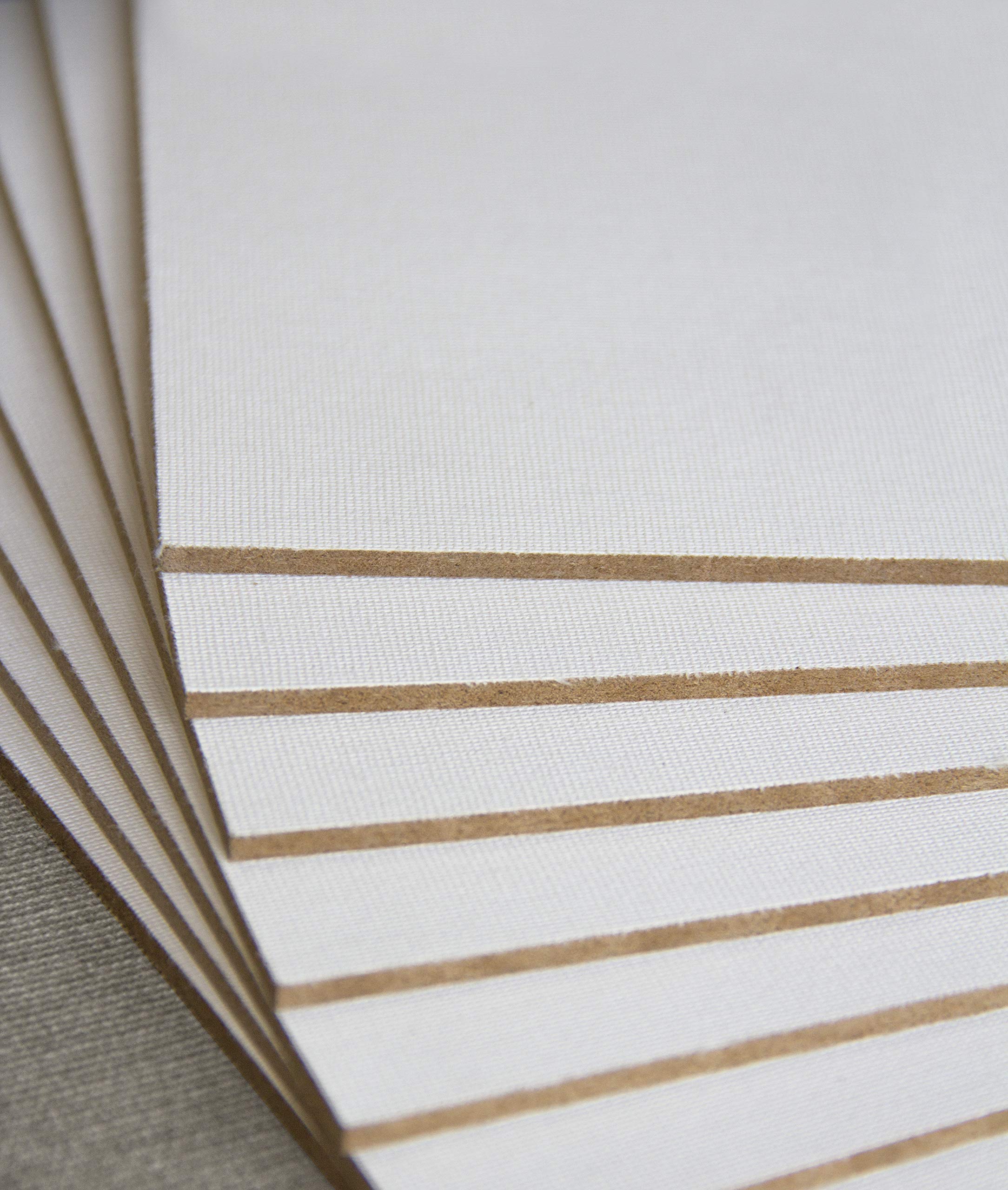 Arte & Arte 10792 Panneau MDF avec toile à peindre, bois, blanc, 50 x 70 cm