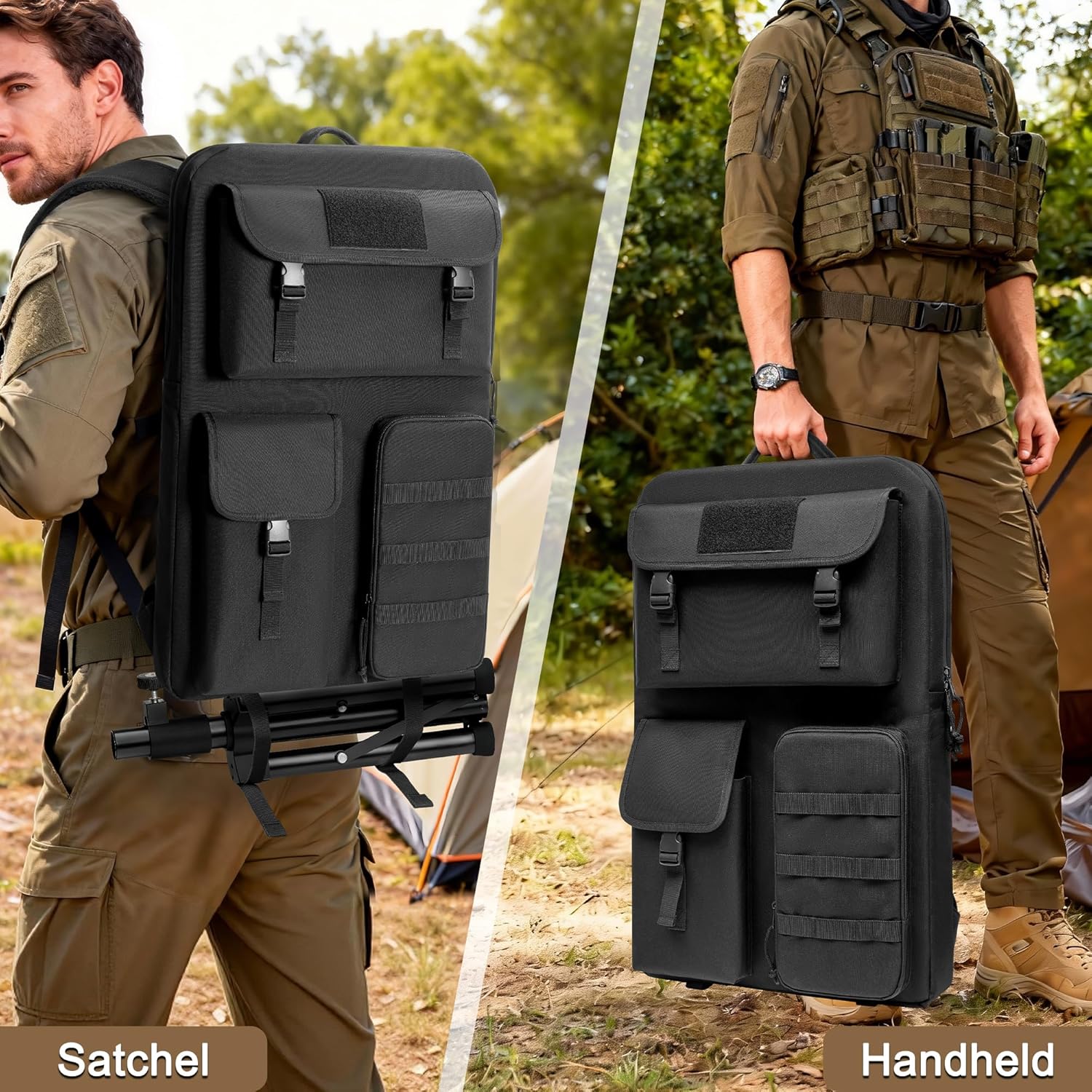 Trunab Carrying Case Compatible with Starlink Gen 3, Soft Travel Backpack Bag with Multi-pocket for Starlink Satellite Dishes and All Accessories, Ideal for Outdoor, RV Trip, Camping, Black