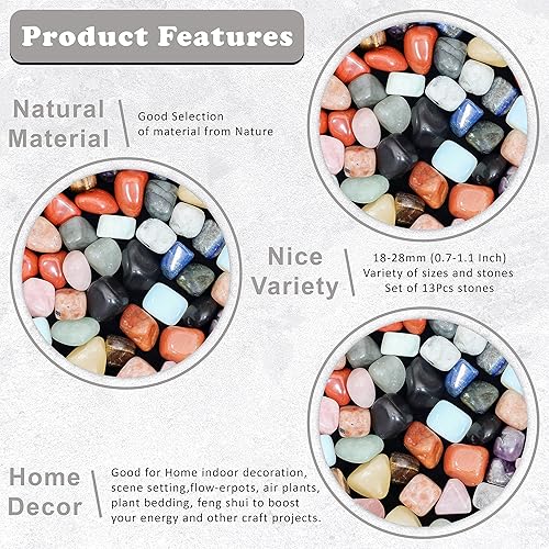 Miniatura 3 de ZAICUS Piedras pulidas y cristales de amazonita, rocas a granel de más de 1,000 quilates, piedras preciosas irregulares pulidas naturales y