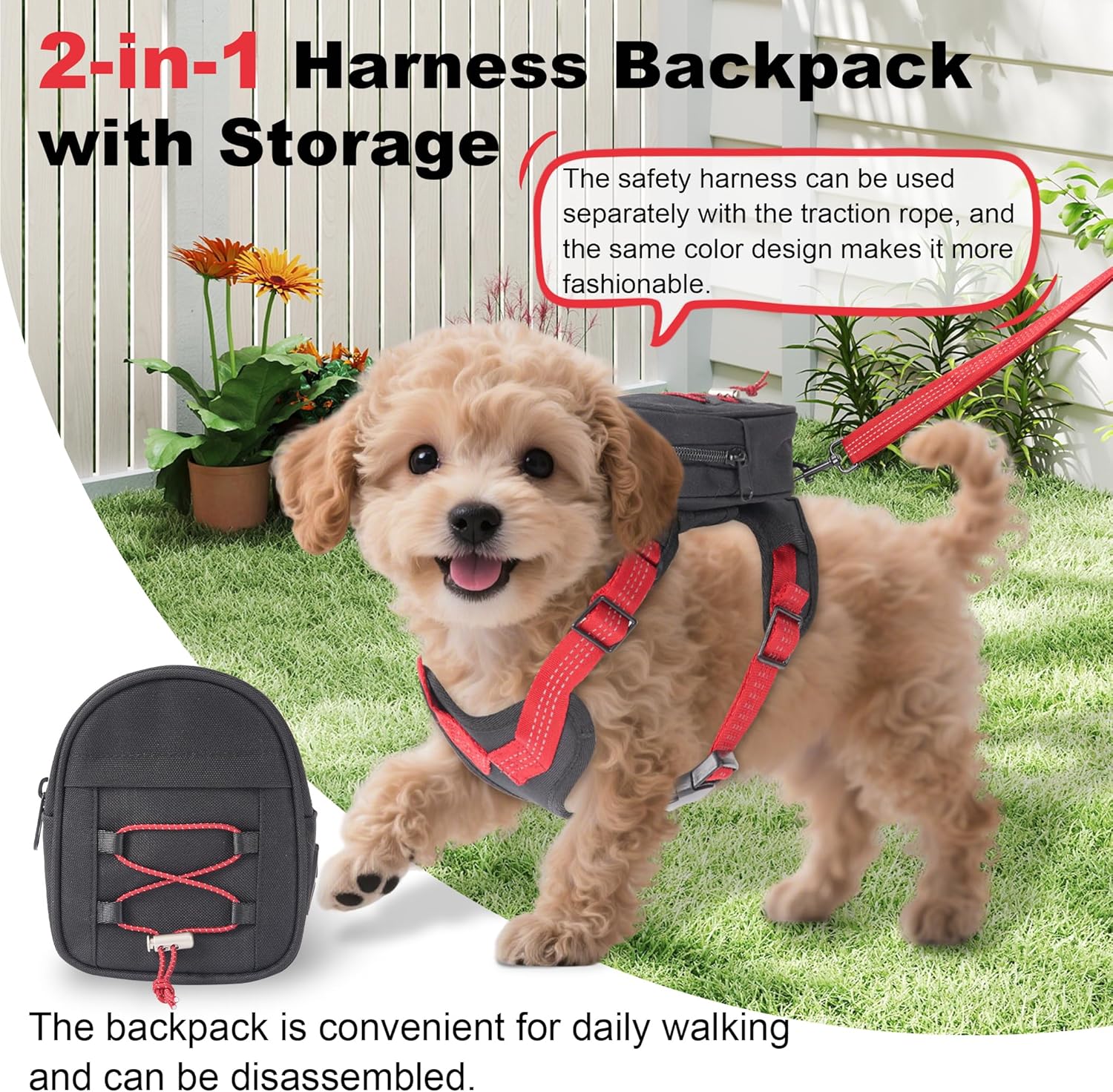 Adventure Ready: The Ultimate Dog Backpack Harness for Small & Medium Pups