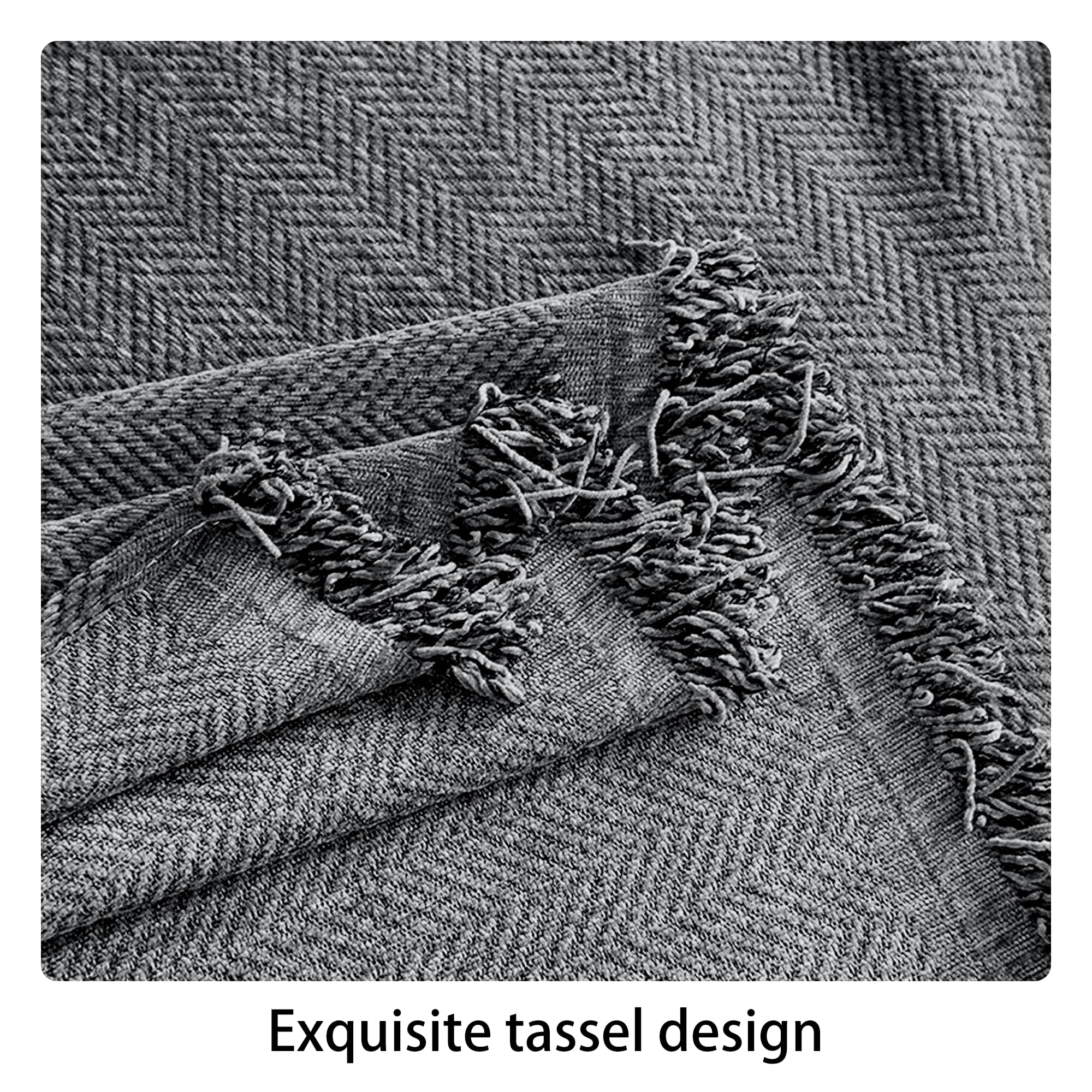 Funda protectora para mascotas para gatos, manta de chenilla transpirable con borlas, 180 x 500 cm, color gris, resistente a los arañazos, para niños y mascotas
