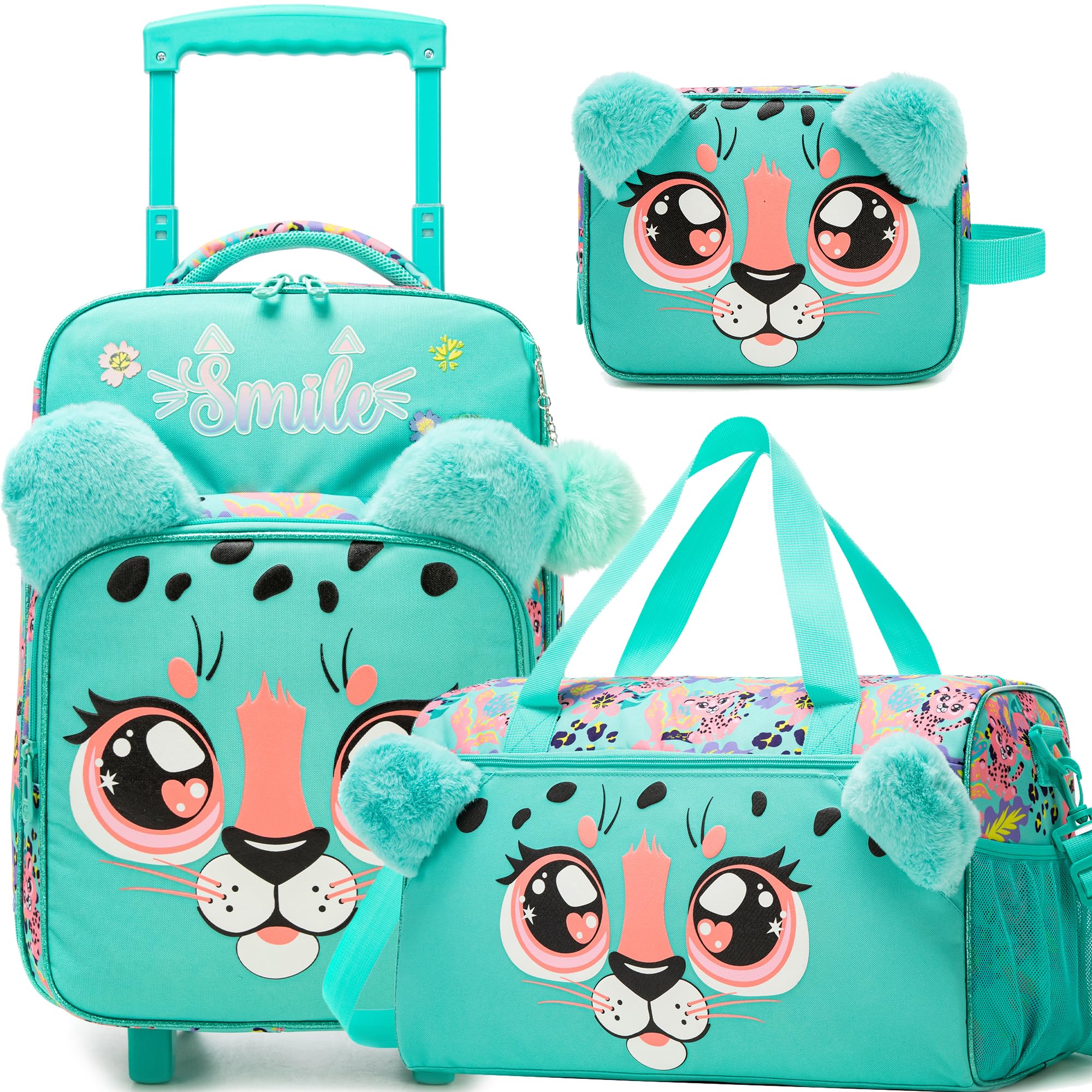 HTgroce Maleta de Viaje Cabina Infantil Equipaje de Mano Bolsa Deporte Niña. 2 Ruedas