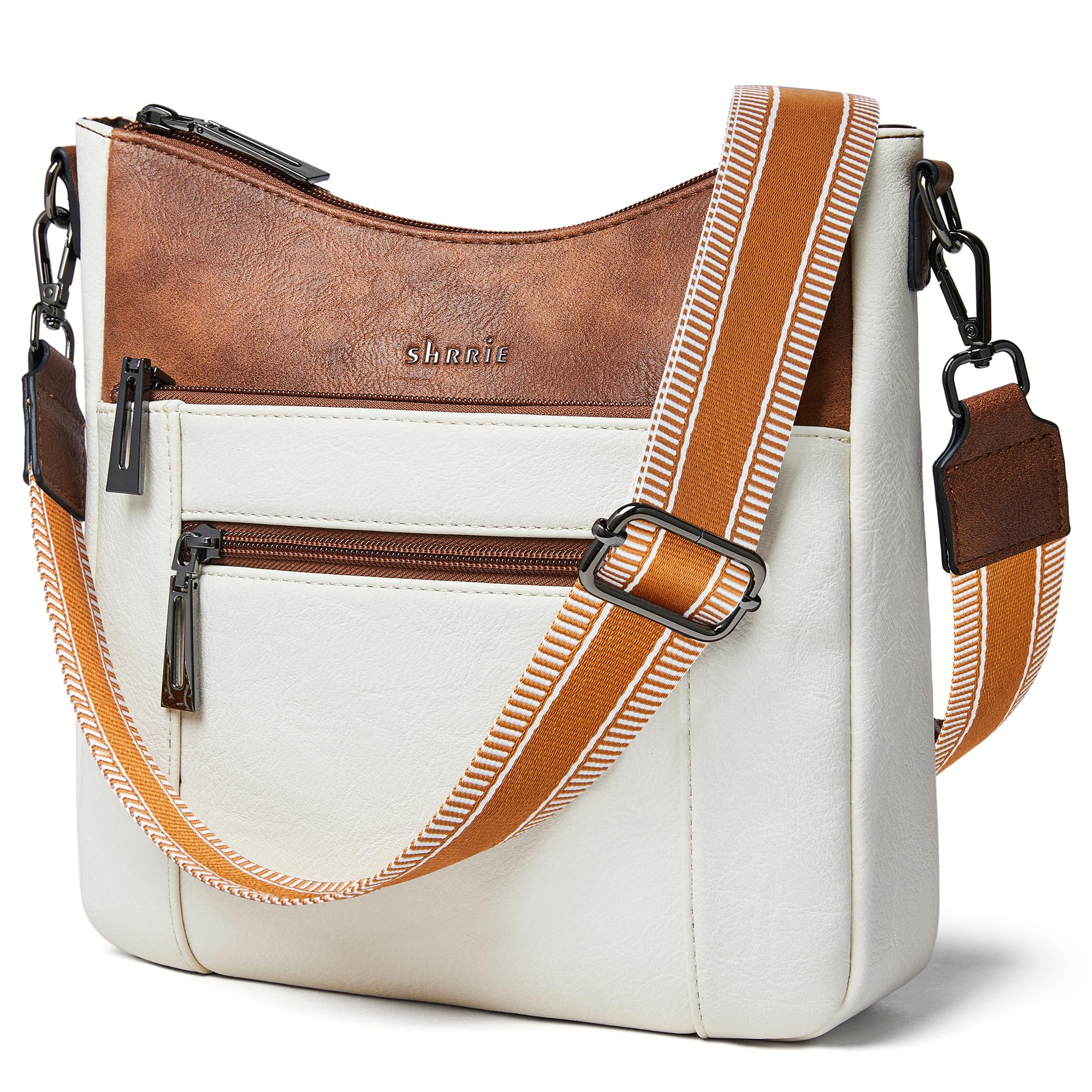 Shrrie Donna Crossbody Tasche per Donne Tasche in pelle vegane di moda Hobo Borse a spalla con cintura rimovibile per viaggiare
