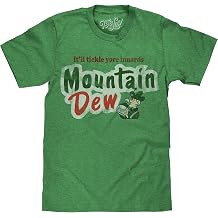 Tee Luv Mens Mountain Dew Itll Tickle Yore Innards MTN Dew Shirt