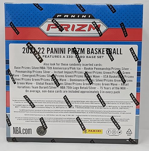 Miniatura 3 de 2021-2022 Panini Prizm NBA Basketball Mega Box - 10 Exclusive Pink Ice Prizms + 4 Silver Prizms (54 Cards Total)