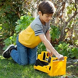 CAT Construction Toys, 15 Bulldozer Construction Toy, Ages 2+, Sturdy Plastic, No Batteries Required, Tough Rigs Series