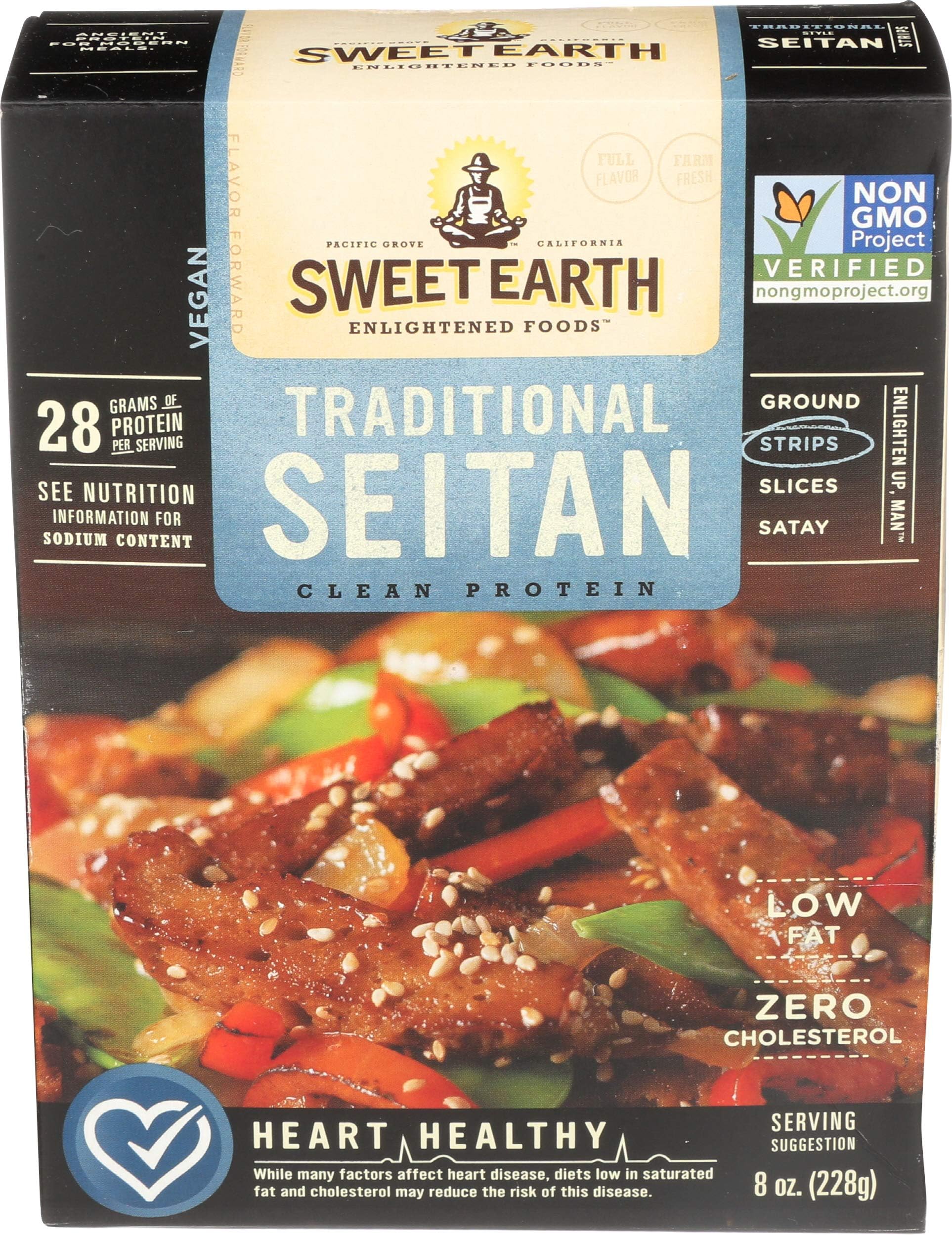 Sweet Earth Seitan Traditional Strips, 8 oz