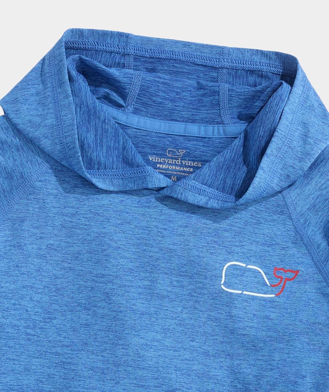 vineyard vines boys Boys' On-the-go Whale Outline Long-sleeve Harbor Performance Hoodie Tee - Image 4