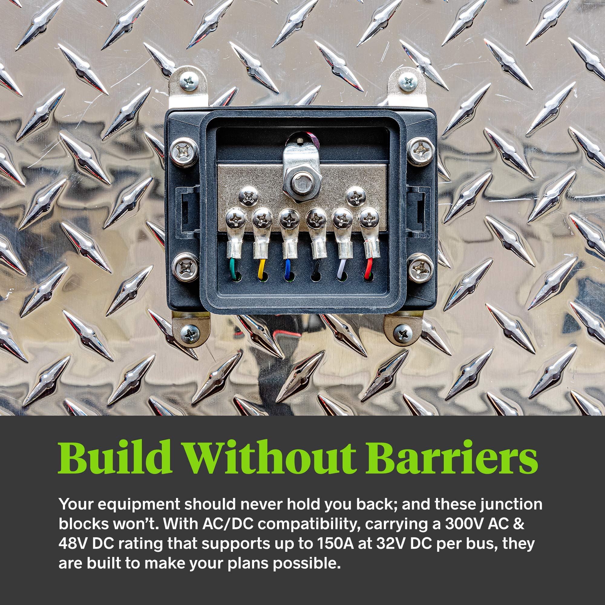 Waterproof Ground Power Distribution Terminal Block Battery Bus Bar