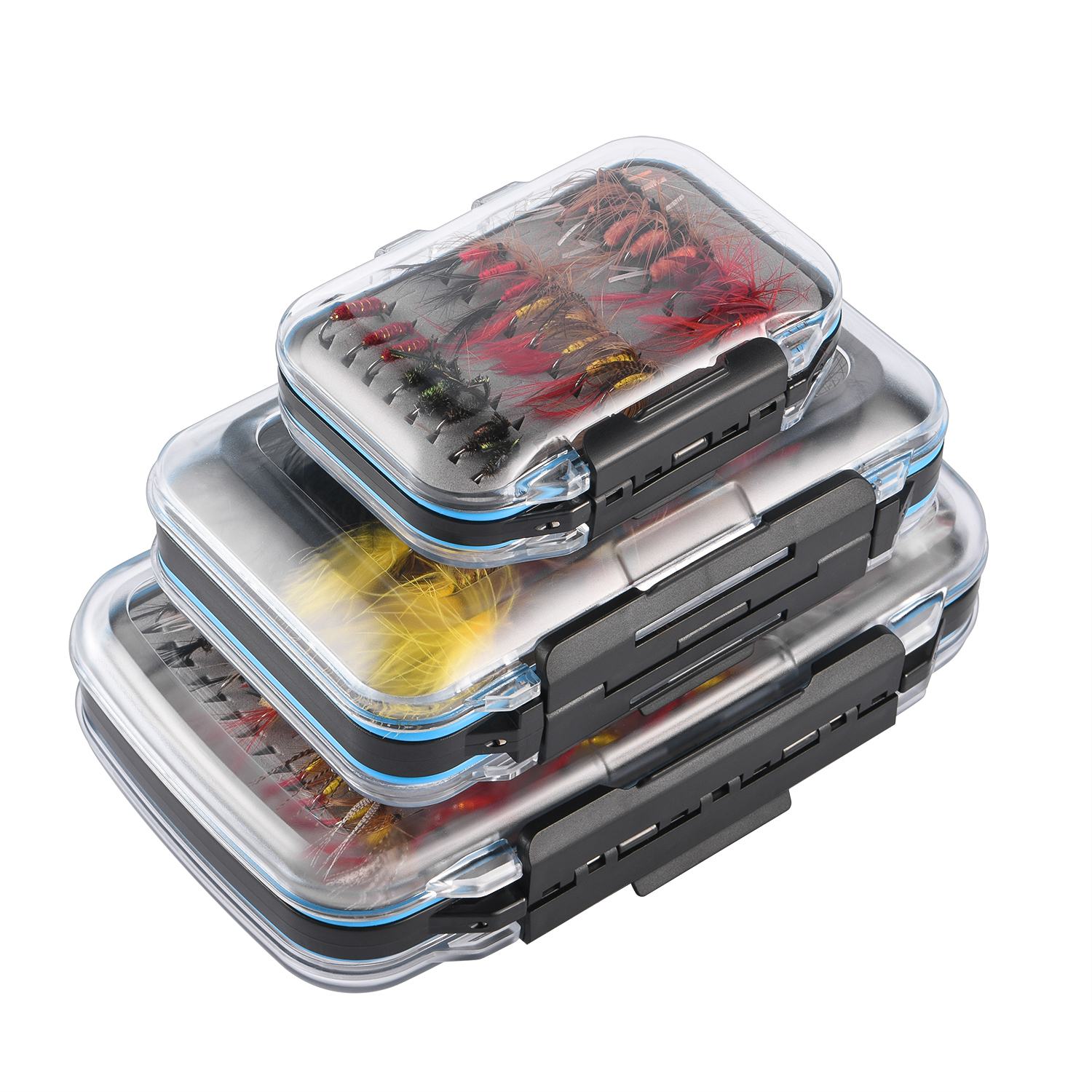 Amazon.com: Gonex Fly Boxes for Fly Fishing Jig Boxes Two