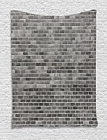 Vista 233 de Ambesonne Tapiz de naturaleza, silueta de oso salvaje en el bosque de la selva en la noche oscura, ilustración para colgar en la pared para Verde