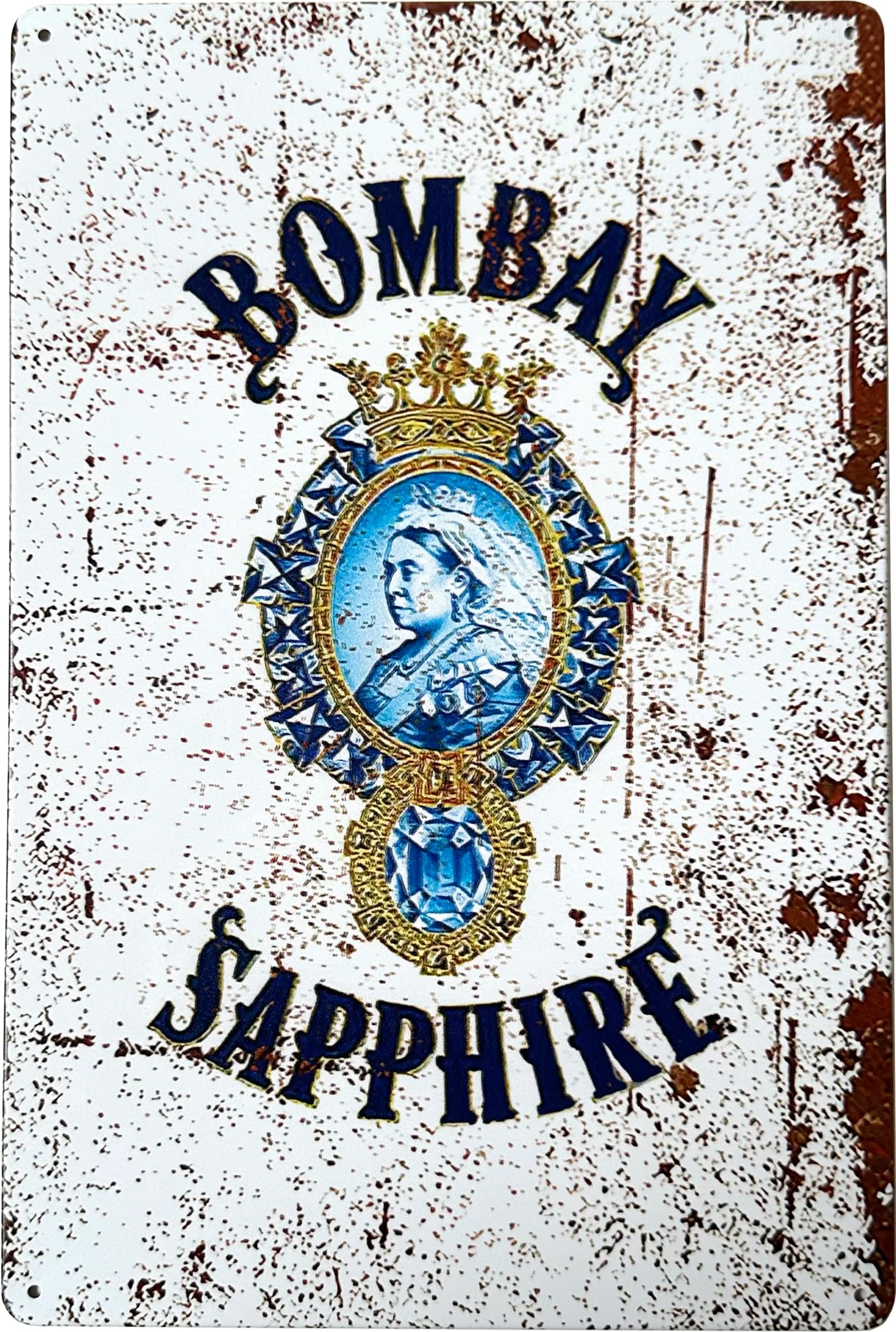 Amazon.co.jp: ボンベイサファイア Bombay Sapphire ブリキ看板 20cm