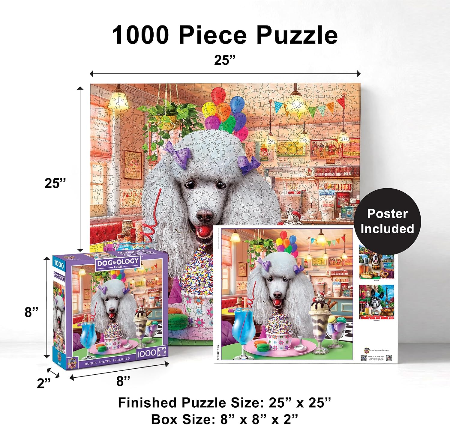 MasterPieces 1000 Piece Jigsaw Puzzle for Adults and Family - Trixie - 19.25"x26.75"