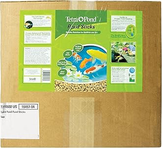 TetraPond Pond Sticks 11 Pounds, Pond Fish Food, For Goldfish And Koi, 11.00 lb, 40 L (16457)