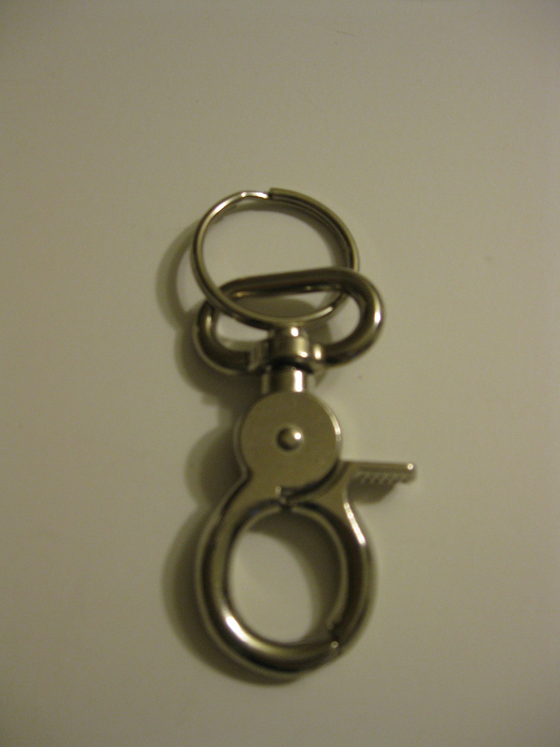 cliplink 1 Pack Large Keychain Carabiner, Key Ring Keychain, Belt Loops, Pants Loops, Quick Slides Release Spring Keys Hook