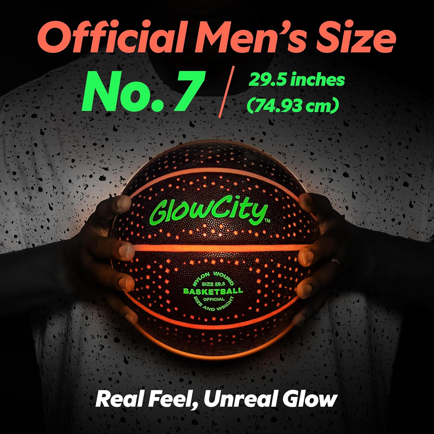 GlowCity Glow in The Dark Basketball - Size 5, 6, 7 Light Up Ball for Kids, Teens & Adults - Night Outdoor Games - Sports Birthday Gifts Ideas for Boys Ages 6 7 8 9 10 11 12 13 14 15 - Image 5