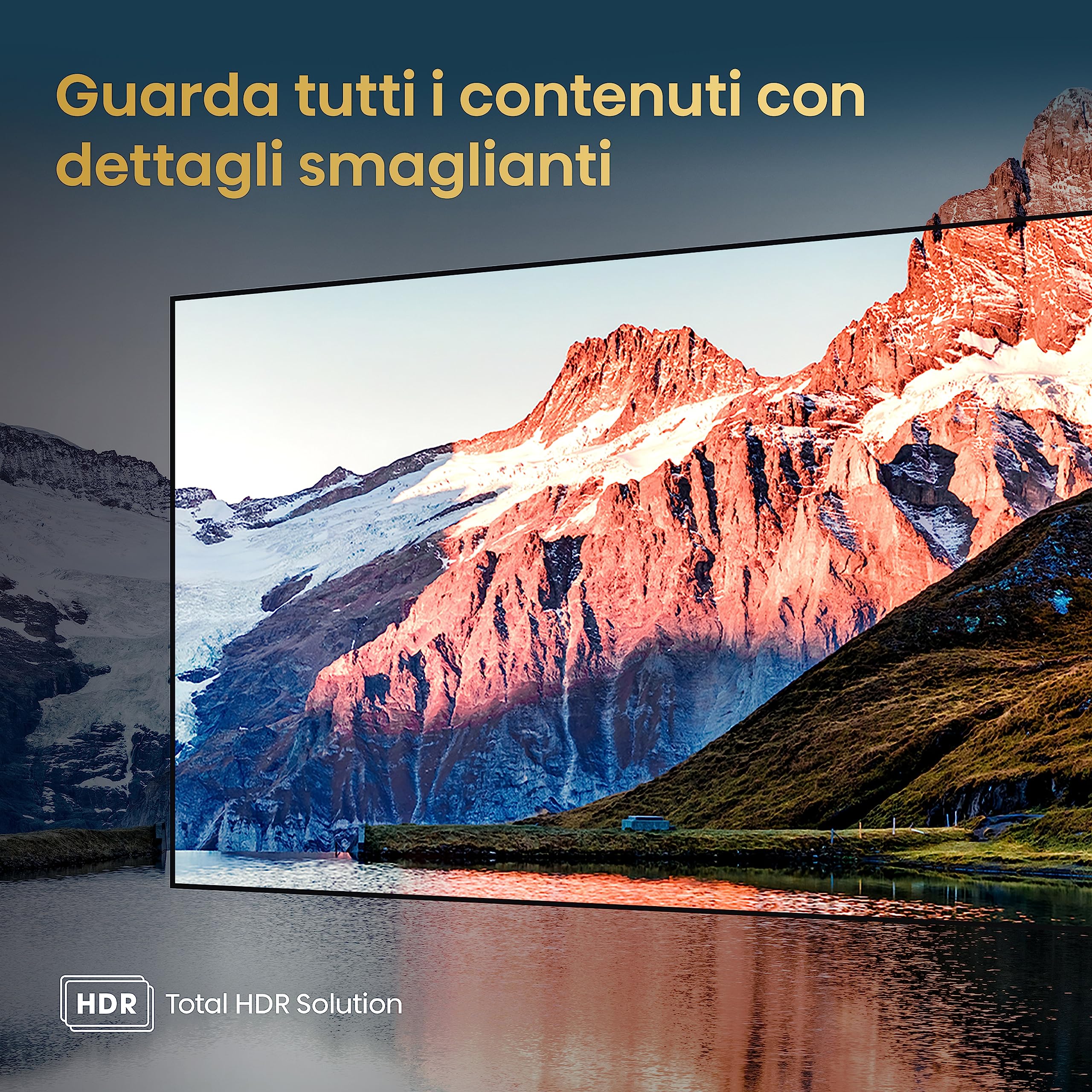 Hisense 65" ULED Mini-LED 4K 2023 65U62KQ, Smart TV VIDAA U6, Dolby Vision, HDR 10+, Game Mode Plus, Alexa Built-in, VIDAA Voice, Tuner DVB-T2/S2 HEVC 10, lativù 4K