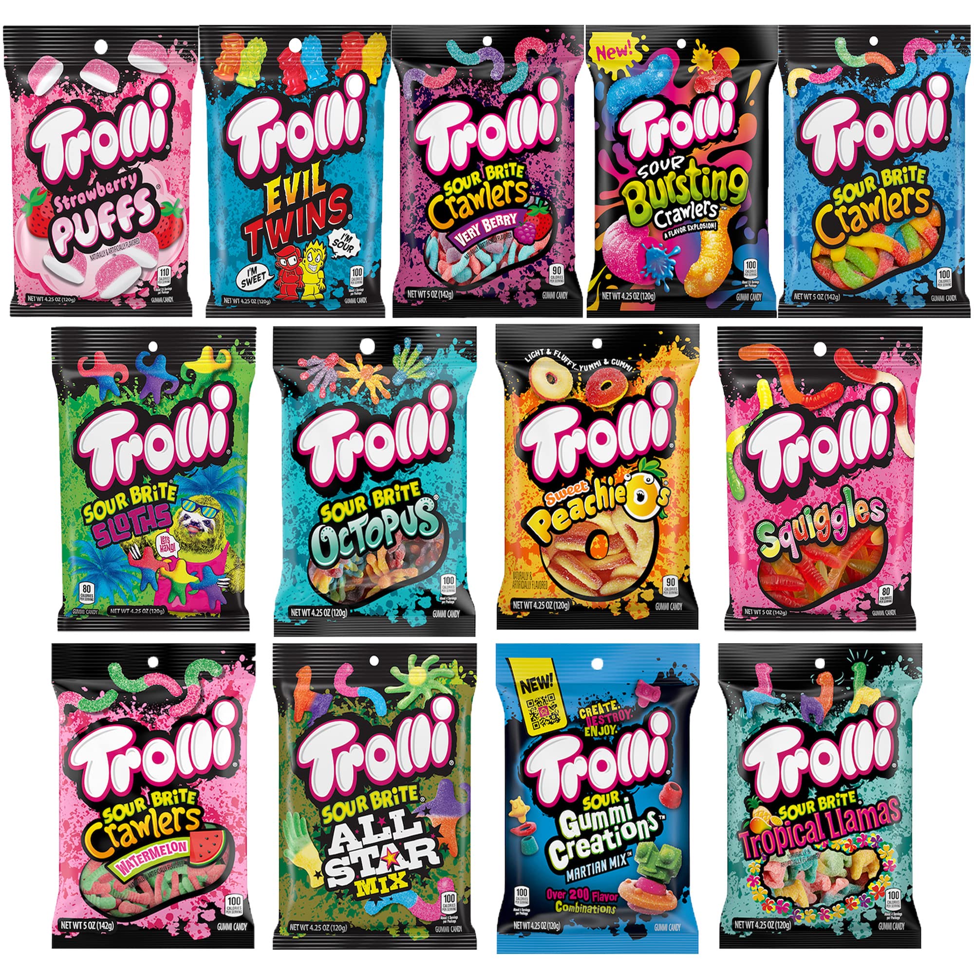 Buy "Trolli Gummies Mega Variety Share Pack 13 different flavors of