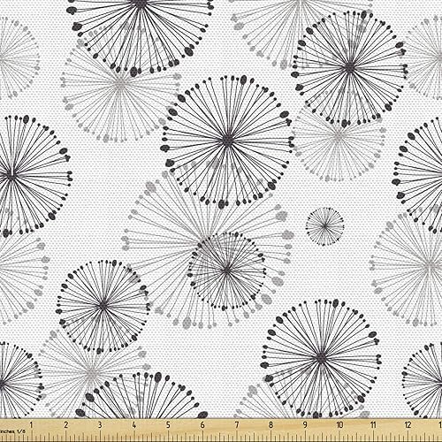 Vista 7 de Ambesonne - Tela multicolor impresa digital por The Yard