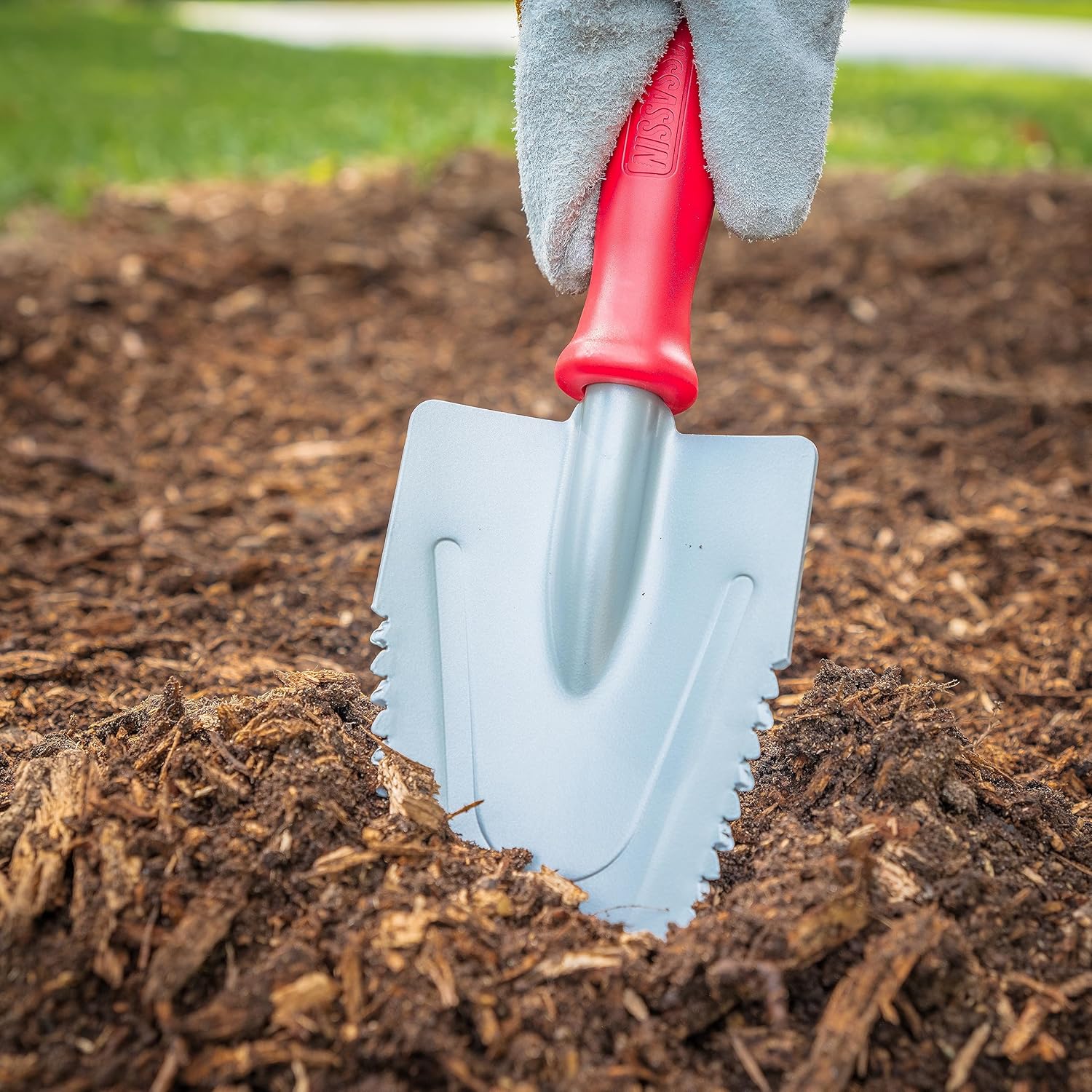ROOT ASSASSIN 48" Garden Shovel/Saw - The Original & Best Award Winning Combo & RA-005 Carbon Steel Garden Hand Trowel