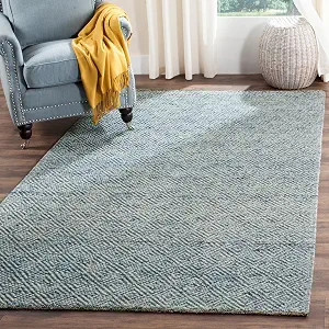 SAFAVIEH Natura Accent Rug 3x5 Wool Knotted Blue NAT503B