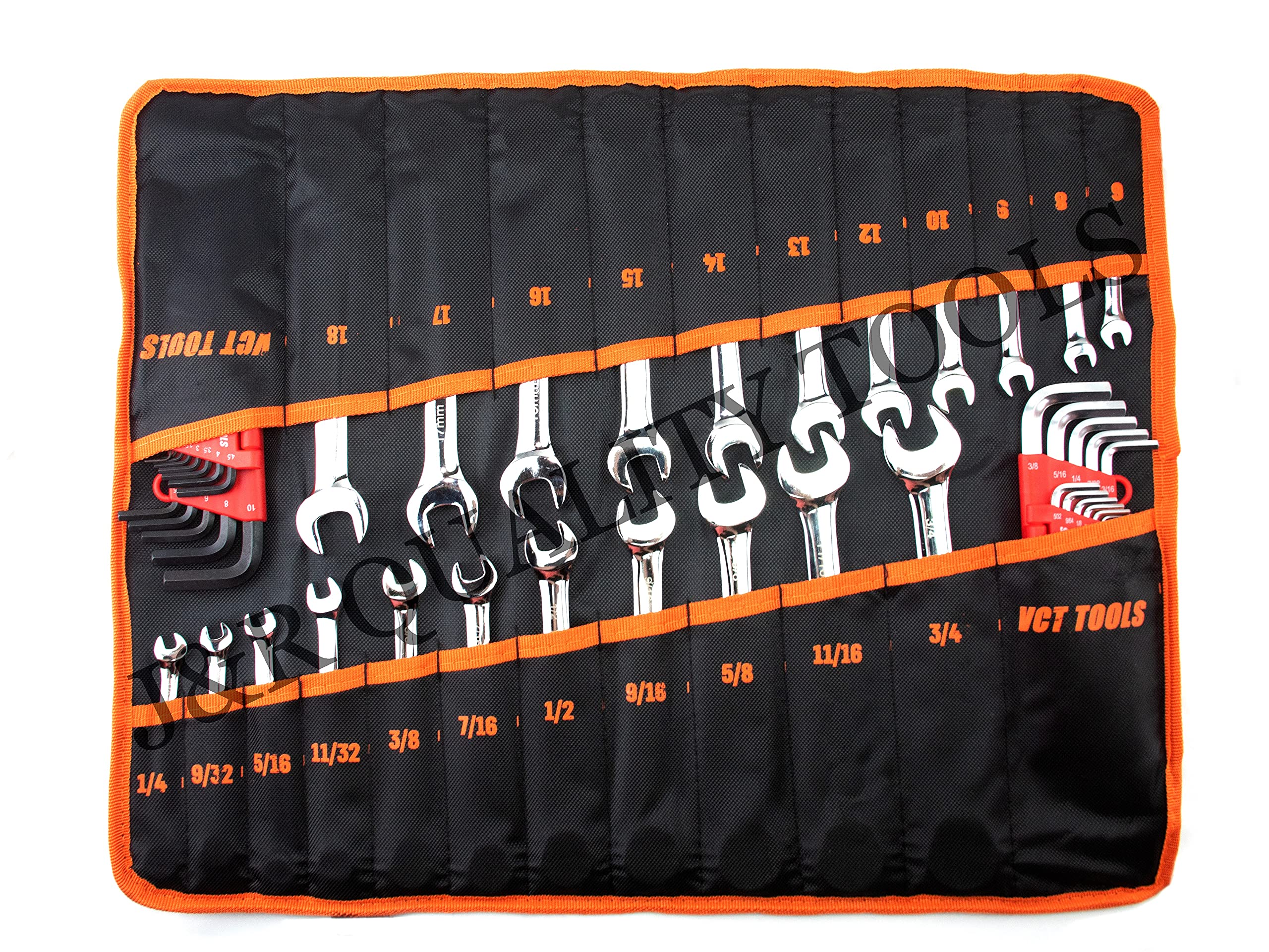 Vct 48pc Ratcheting Combination Wrench Set Sae Metric 1 4 To 3 4 6 18 0j6grvdwyb 車 バイク 自転車 Www Anchorcm Net