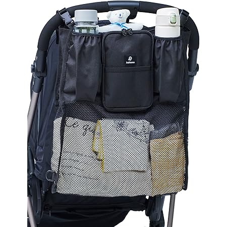 Amazon Monloulou モンルル ベビーカー バッグ ベビーカー用バッグ アクセサリー おしゃれ 小物入れ 収納 荷物入れ グレージュ ベビーカー用バッグ ベビー マタニティ 通販