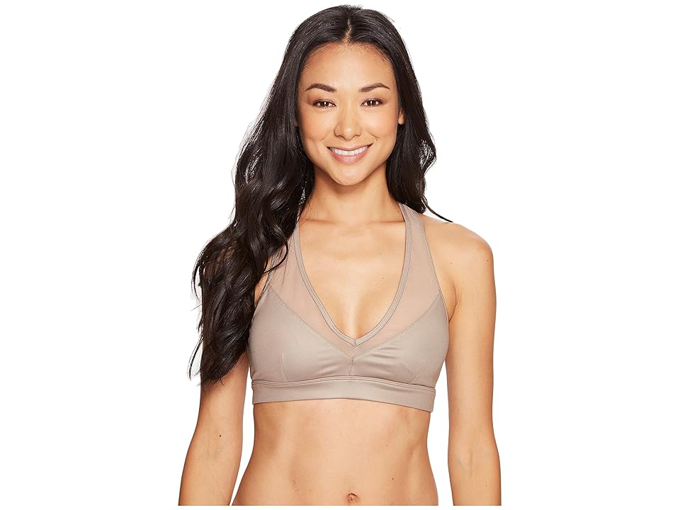 

ALO Entice Bra (Gravel Glossy) Women's Bra, Gray