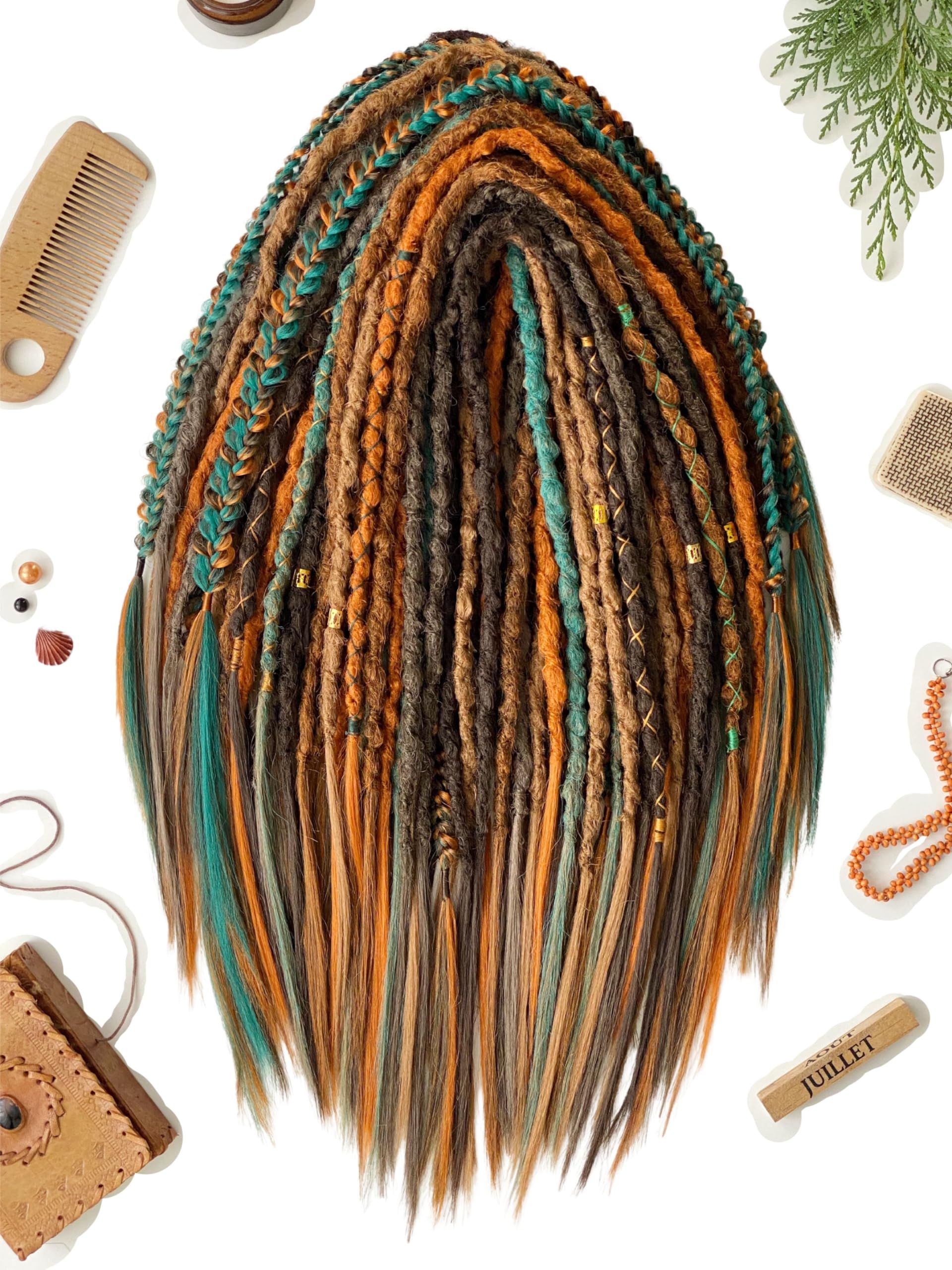 Dread Forest Wool Extensions Single And Double 18\
