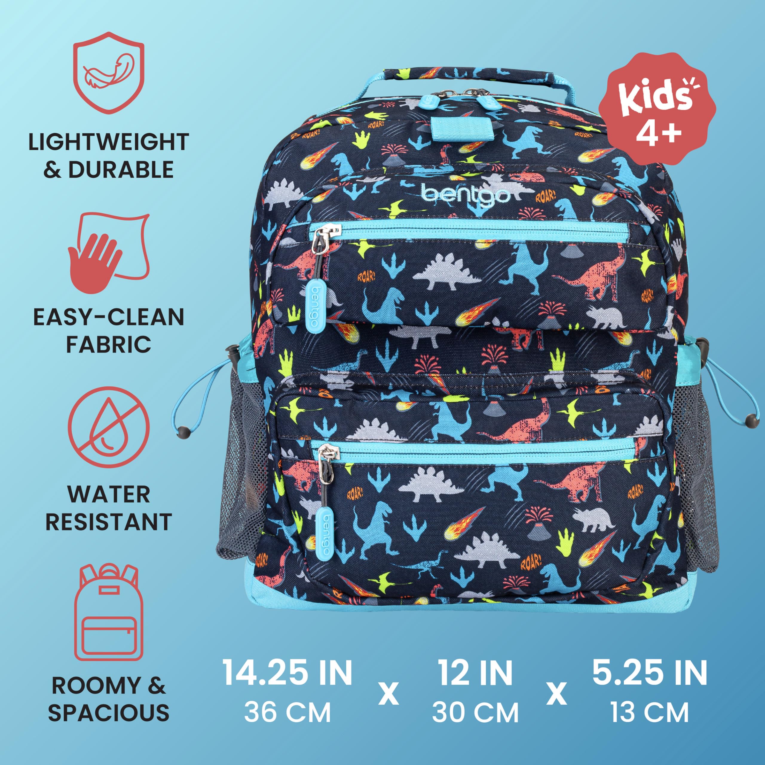 Bentgo® Kids Backpack - Durable Lightweight 14” Backpack