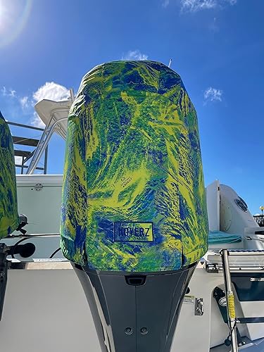 Miniatura 3 de Koverz Cubierta de motor de barco ventilada de ajuste personalizado compatible con Yamaha 4.2L 6-cyl F225 F250 F300 (2010-2020) - Realtree Aspect