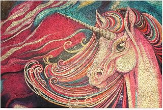 Monnhein Tasarımlı Dekoratif Kapı önü Paspas, Dış Mekan/Ev İçi/Banyo/Mutfak/Yatak Odası/Giriş Paspasları (Unicorn, 45X70)