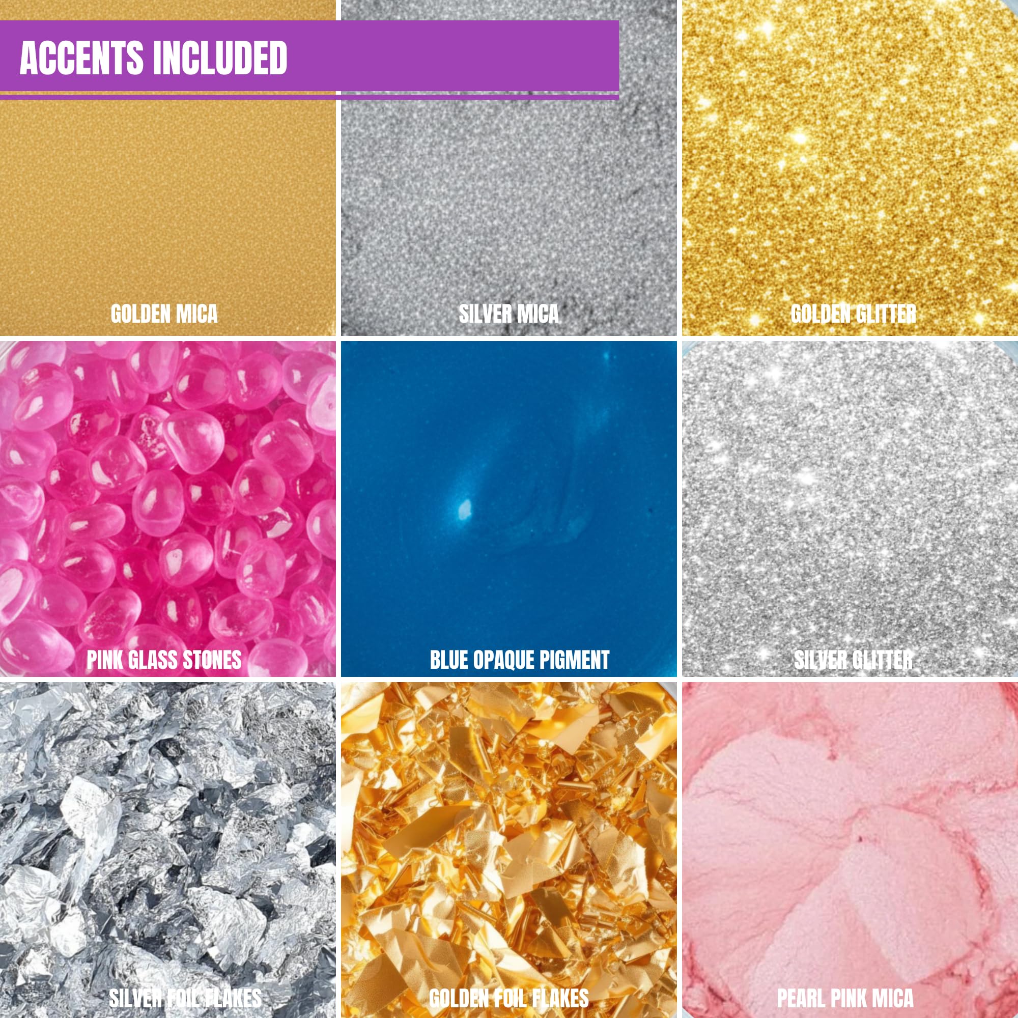 Resin Art Kit for Beginners - Jewelry & Coaster Making -5
